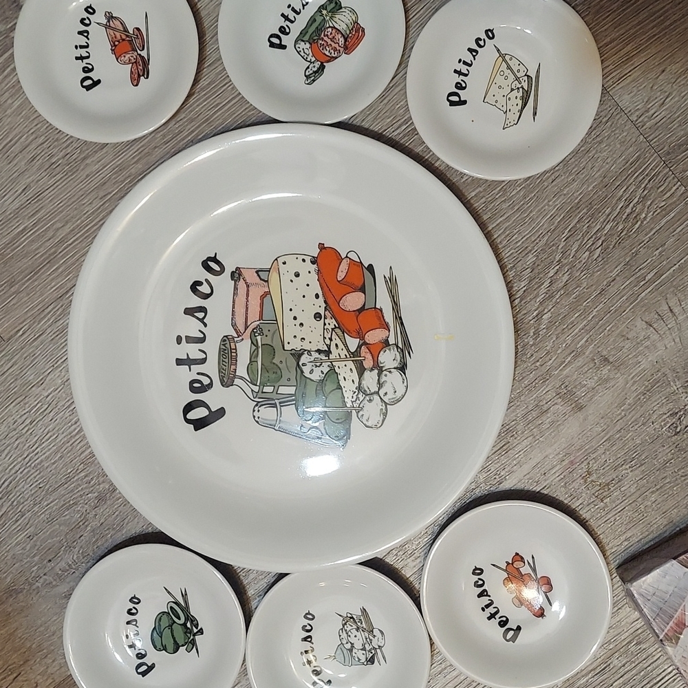 Holiday charcuterie serving dishes 7 piece set by porcelana imperial